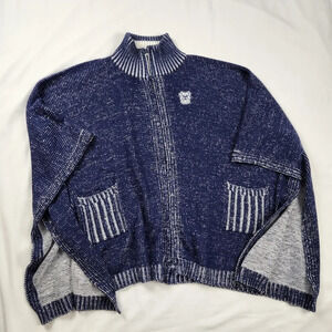 Butler Bulldogs × Emerson Street Zip Up Knit Poncho. Size XL. NWT